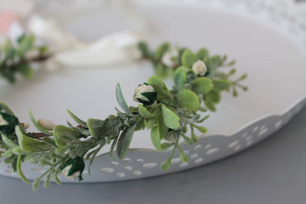 Wild rose and greenery Flower Crown