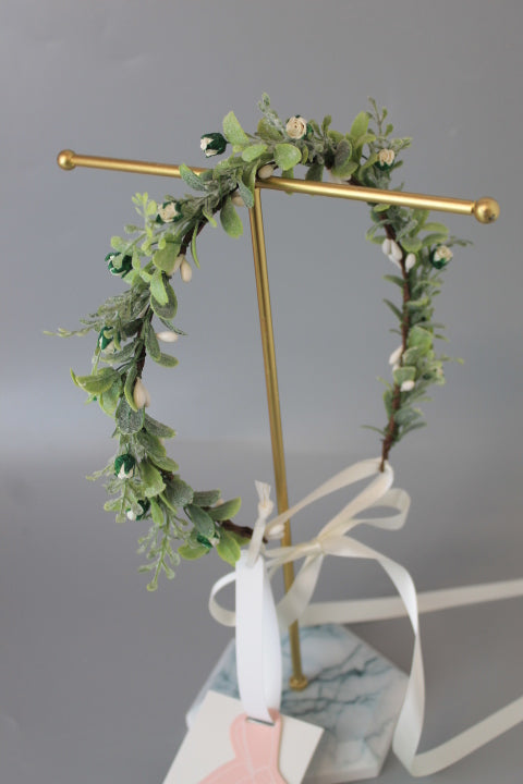 Wild rose and greenery Flower Crown