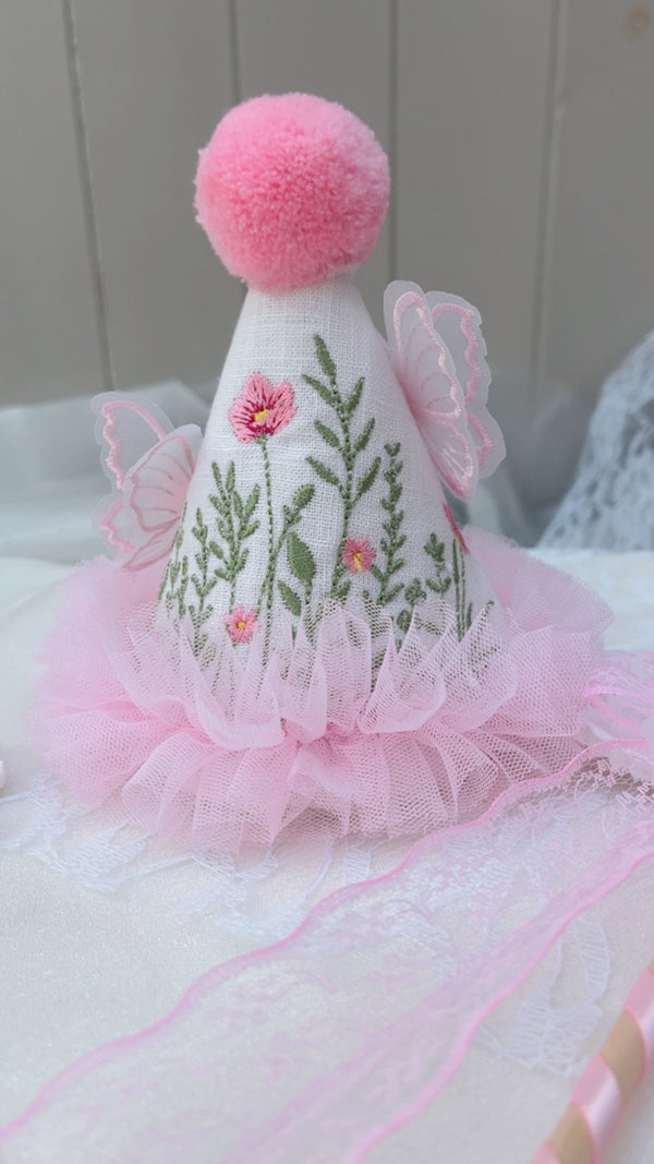 flower party hat, flower and butterfly party
hat