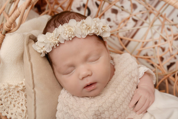 Ivory soft flower Headband