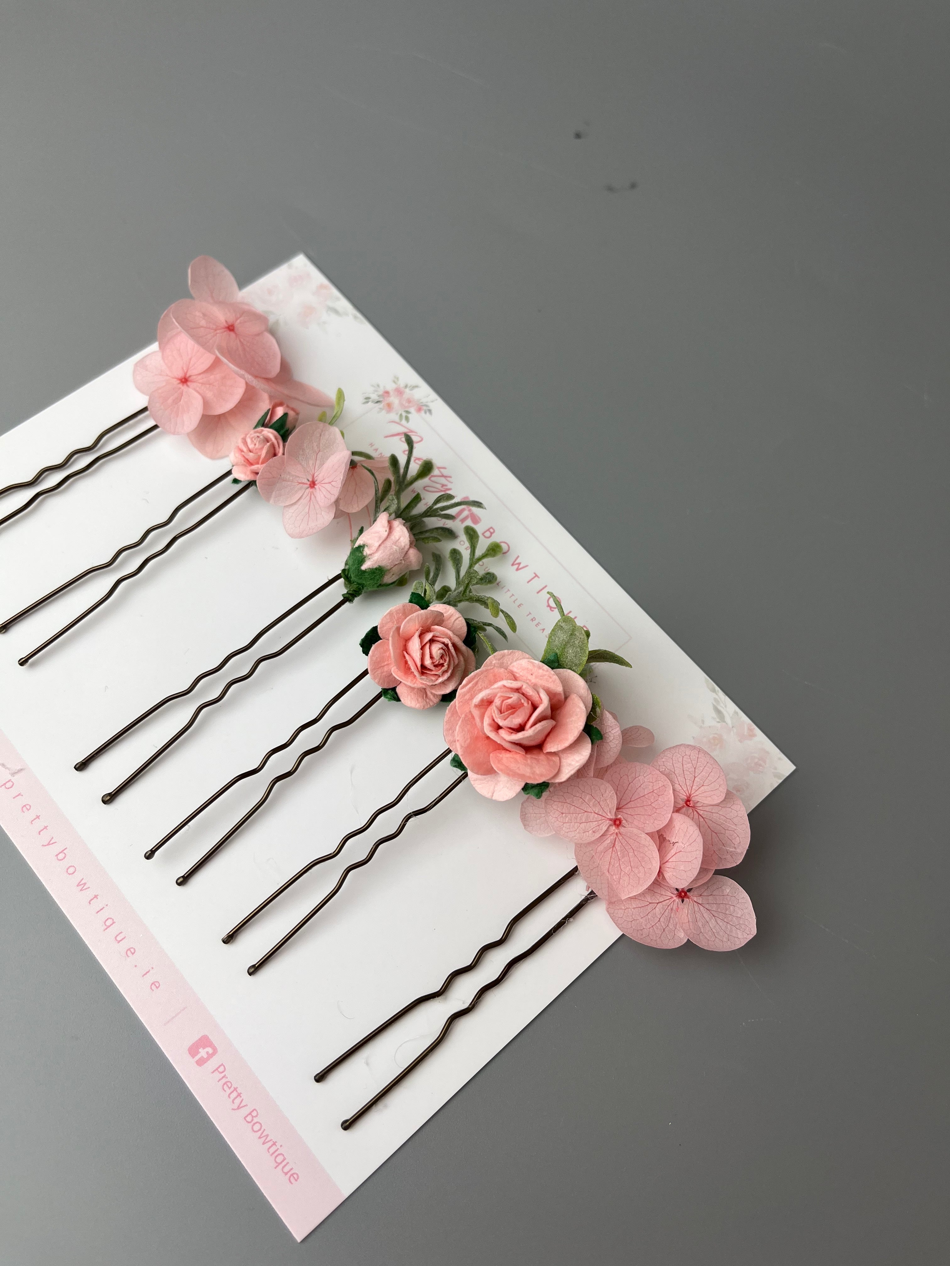 Pink Flower Pins – Pretty Bowtique