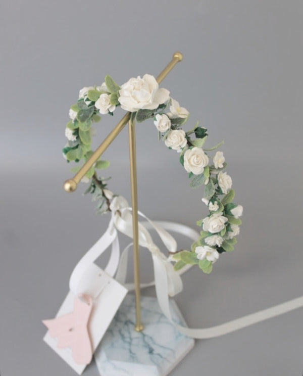 Ivory Flower Crown