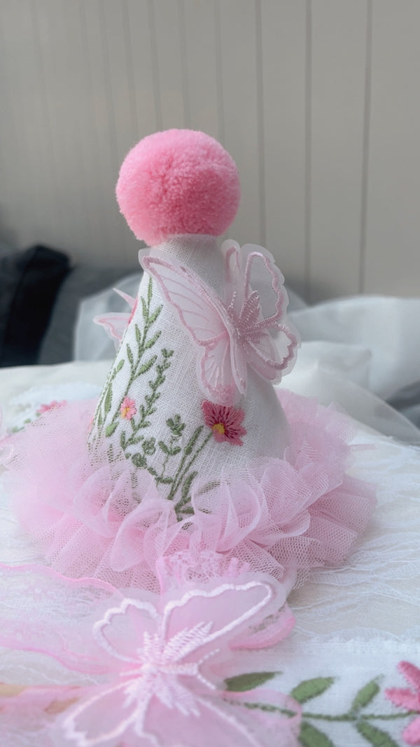Flower & Butterfly Party Hat