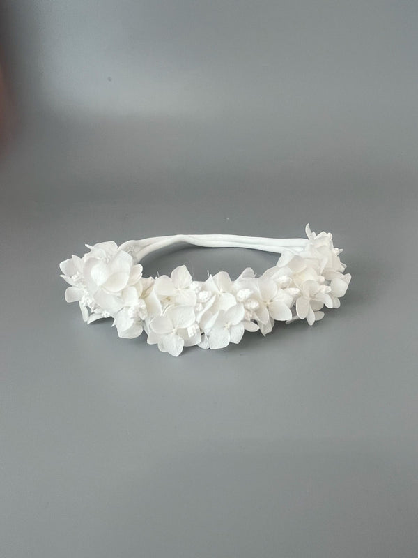White flower headband